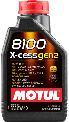 Motul - Motorový olej 8100 X-CESS Gen2 5W40 1L