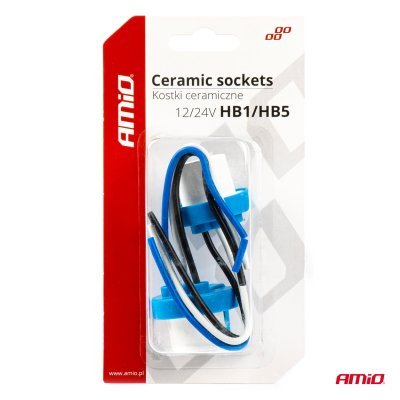 AMiO - Keramické pätice 2 ks HB1/HB5 9004/9007 AMIO