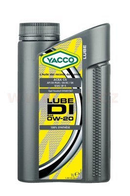 YACCO - Motorový olej LUBE DI 0W20 1L
