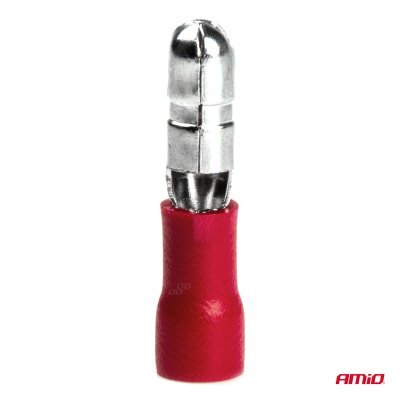 AMiO - Elektrický konektor – kolík valcový 4mm 0.5-1.5mm2 10A 10 ks