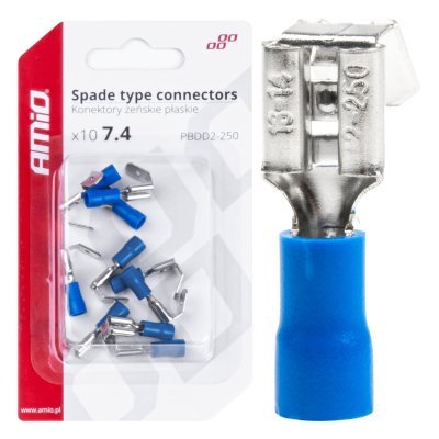 AMiO - Elektrické konektory 7.4/6.3mm 1.5-2.5mm2 15A 10ks