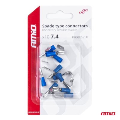 AMiO - Elektrické konektory 7.4/6.3mm 1.5-2.5mm2 15A 10ks