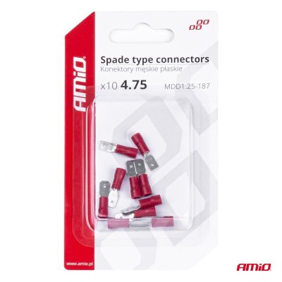 AMiO - Sada elektrických konektorov 5.6mm 0.5-1.5mm2 10A 10 ks