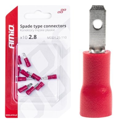 AMiO - Sada elektrických konektorov 3.8mm 0.5-1.5mm2 10A 10 ks