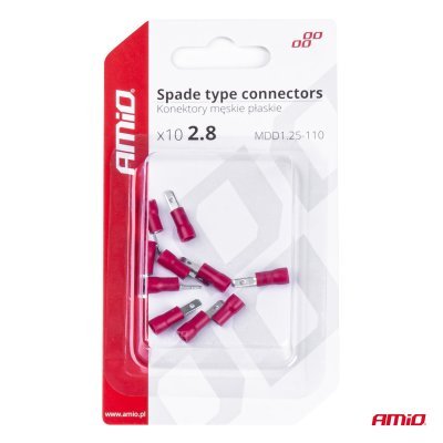 AMiO - Sada elektrických konektorov 3.8mm 0.5-1.5mm2 10A 10 ks