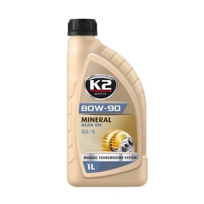 K2 - Prevodový olej MINERAL Gear Oil GL-5 80W90 1L