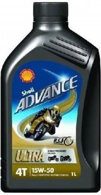 Shell - motorový olej Advance Ultra 4T 15W50, 1L