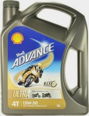 Shell - motorový olej Advance Ultra 4T 15W50, 4L
