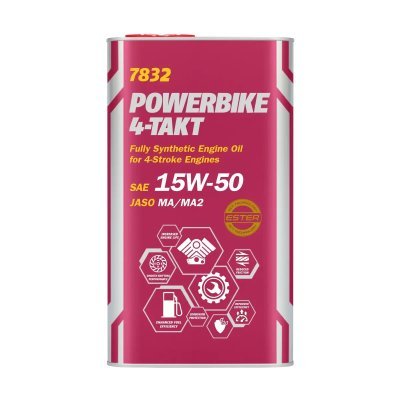 Mannol - motorový olej Powerbike 4T 15W50 4L