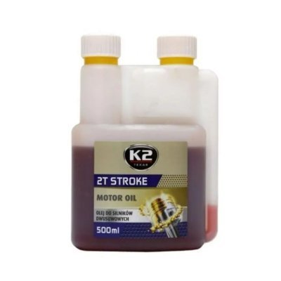K2 TEXAR 2T STROKE 500ml ČERVENÝ - Polosynt. 2takt. olej