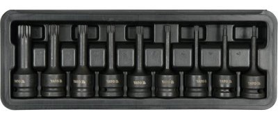 Yato - Sada rázových nadstavcov RIBE 1/2", 9ks