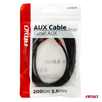 AMiO - AUX kábel jack-jack 3,5mm 200cm