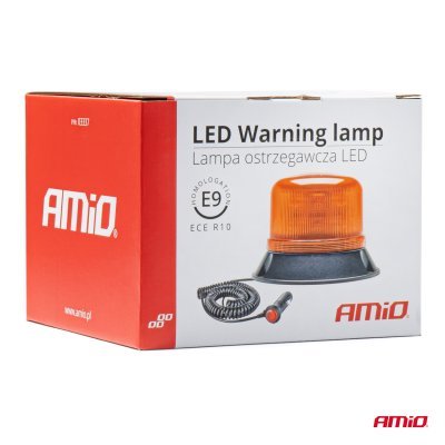 AMiO - Výstražný maják W22m Magnet / 3 skrutky, ECE R10 60LED 12/24V IP66