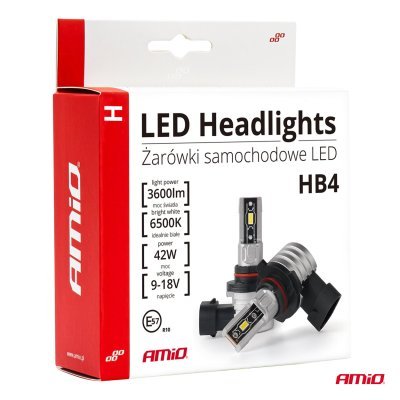 AMiO - LED žiarovky hlavného svietenia HB4 9006 H-mini Series