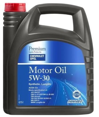 Fanfaro - Motorový olej Chevrolet / Opel 5W30 5L (plast)