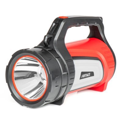 AMiO - LED pracovná baterka T6 + COB 10 režimov