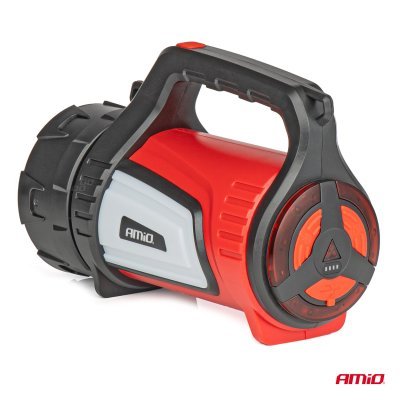 AMiO - LED pracovná baterka T6 + COB 10 režimov