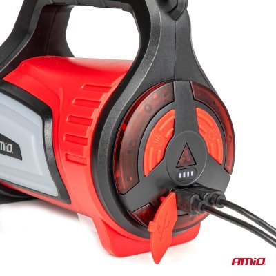 AMiO - LED pracovná baterka T6 + COB 10 režimov