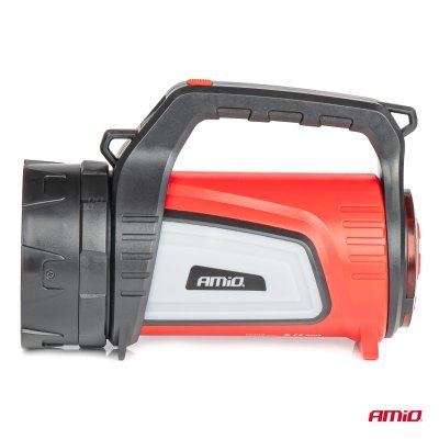 AMiO - LED pracovná baterka T6 + COB 10 režimov