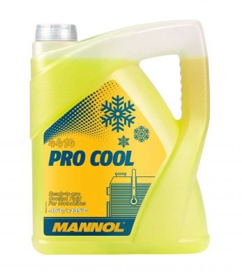 Mannol - Nemrznúca zmes žltá (MOTO) -40°C 5L