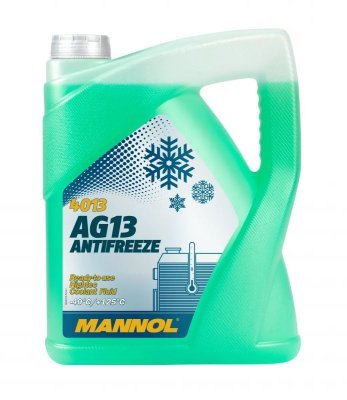 Mannol - Nemrznúca zmes zelena (AG13) -40°C 5L