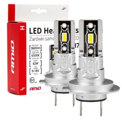 LED žiarovky hlavného svietenia H7/H18 H-mini Series AMiO-03332
