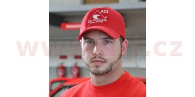 Čepice s kšiltem - baseball červená ACI
