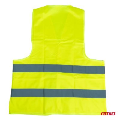 AMiO - Reflexná vesta XXL žltá s certifikátom