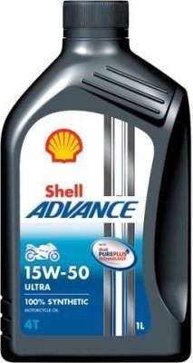 Shell - motorový olej Advance Ultra 4T 15W50, 1L