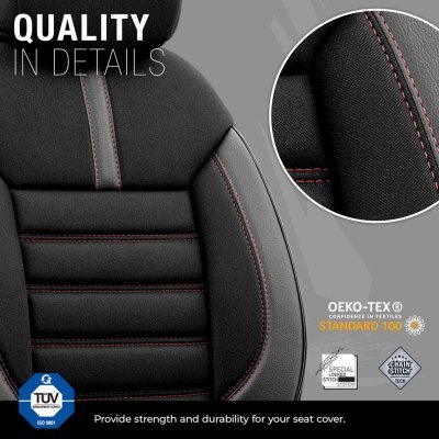 OTOM - Sada autopoťahov OTOM LIMITED 101 BLACK/RED 3-ZIP