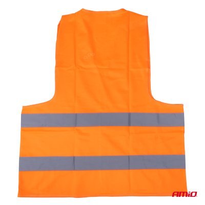 AMiO - Reflexná vesta XL oranžová s certifikátom
