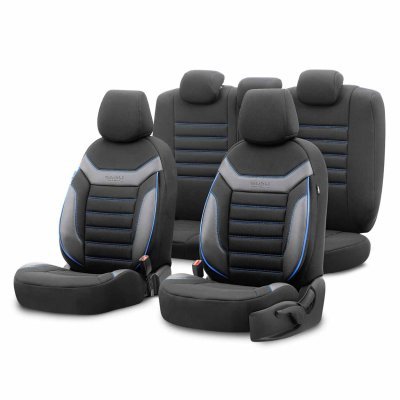 OTOM - Sada autopoťahov OTOM INDIVIDUAL 203 BLACK/BLUE 3-ZIP