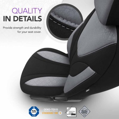 OTOM - Sada autopoťahov OTOM RUBY 1202 GREY/BLACK 3-ZIP