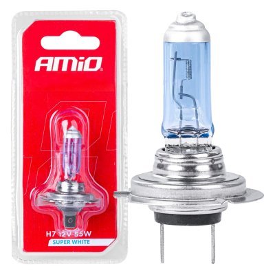 AMiO - Halogénová žiarovka H7 12V/55W Super White 1ks blister