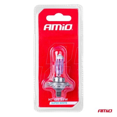 AMiO - Halogénová žiarovka H7 12V/55W Super White 1ks blister