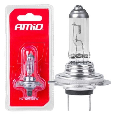 AMiO - Halogénová žiarovka H7 12V/55W, filtr UV 1ks blister
