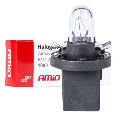 AMiO - Halogénové žiarovky T5 B8.5D 12V 8.5W BAX1.2W white 10ks