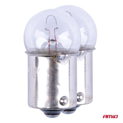 AMiO - Halogénové žiarovky R5W BA15s 12V 2ks blister