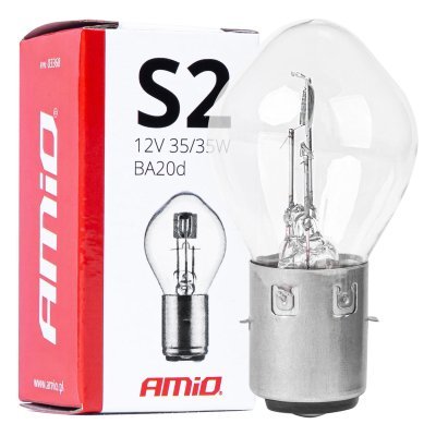 AMiO - Halogénové žiarovky S2 12V 35/35W BA20d 1ks