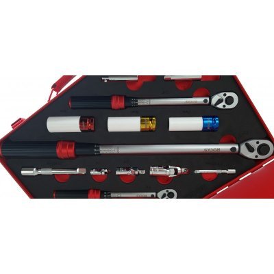 Rooks - Sada momentových kľúčov 1/2", 3/8", 1/4" s príslušenstvom