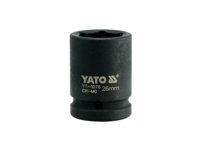 Yato - Nadstavec rázový šesťhranný krátky 3/4" 26mm