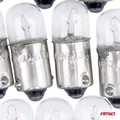 AMiO - Halogénové žiarovky T4W 12V 4W BA9S 10ks