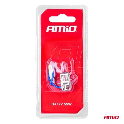 AMiO - Halogénová žiarovka H3 12V/55W 1ks blister