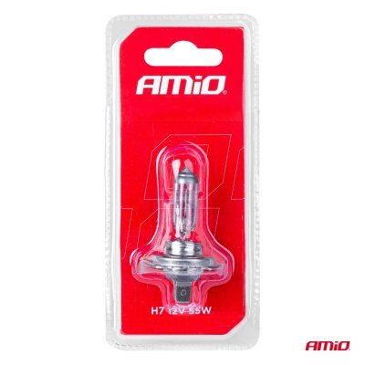 AMiO - Halogénová žiarovka H7 12V/55W, filtr UV 1ks blister