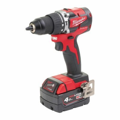 Milwaukee - Príklepová vŕtačka 18V 60Nm s 2x AKU 4.0Ah 2Ah