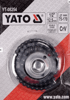 Yato - Kľúč na olejové filtre s dvojradovou reťazou 1/2"