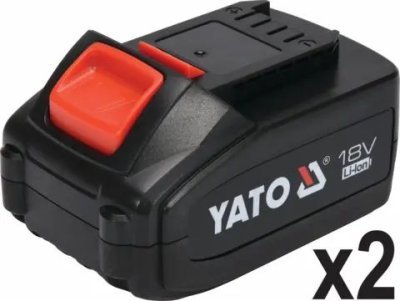 Yato - AKU brúska uhlová 125 mm 18V s 2x AKU 3Ah
