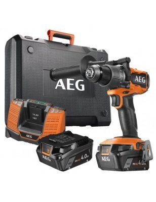 AEG - Bezuhlíkový vŕtací skrutkovač 18V 110Nm +2x AKU 4Ah