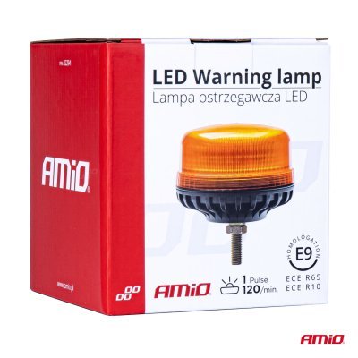AMiO - Výstražný maják W03SB na jednu skrutku R65 R10 36LED 12/24 V IP56