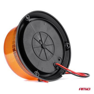 AMiO - Výstražný maják pevný W03B na 3 skrutky R65 R10 36LED 12 / 24V IP56